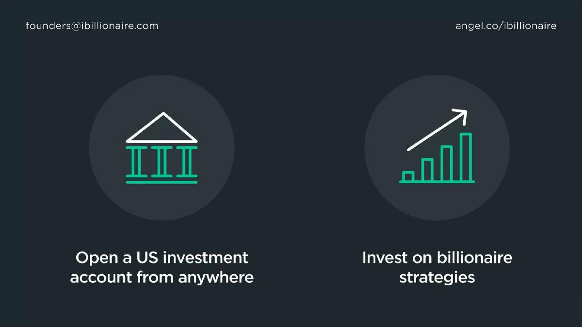 iBillionaire pitch deck slide 3 of 10