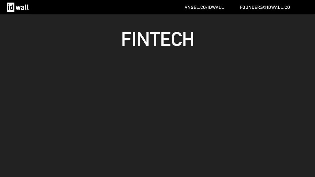 idwall pitch deck slide 2 of 21