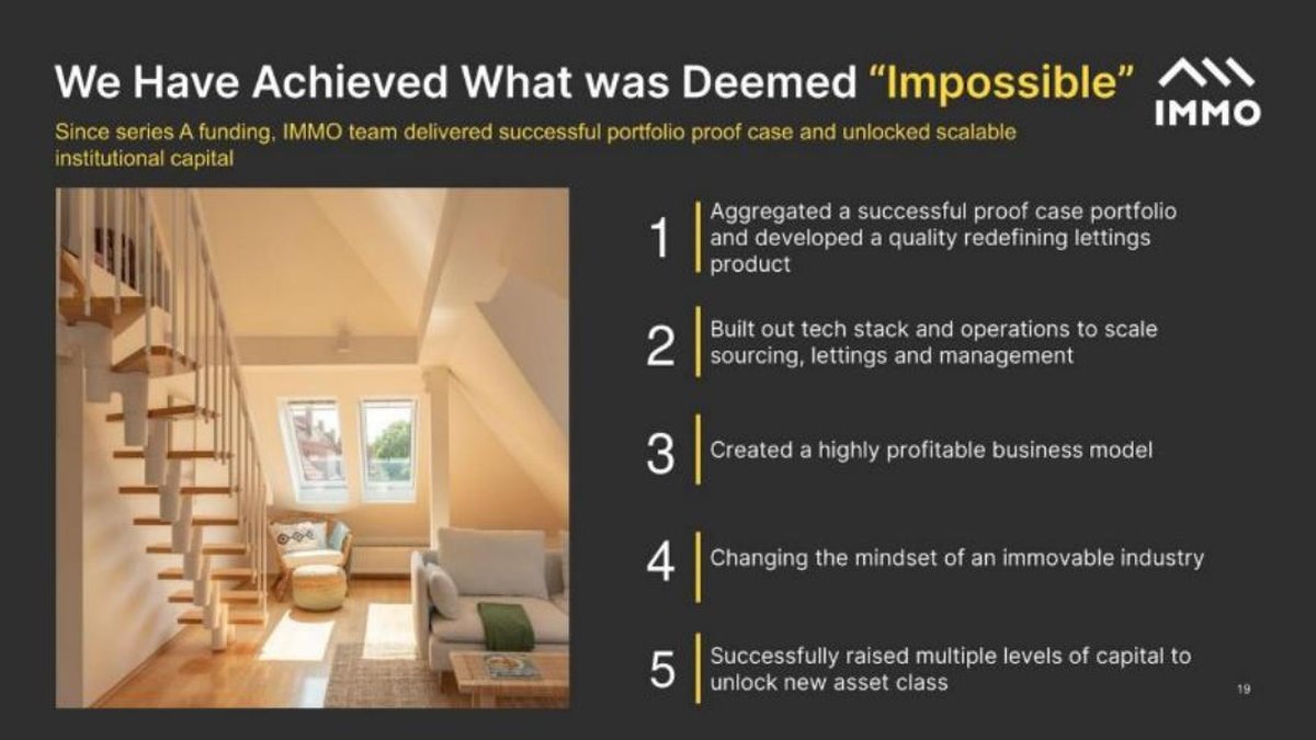 IMMO pitch deck Traction slide 19
