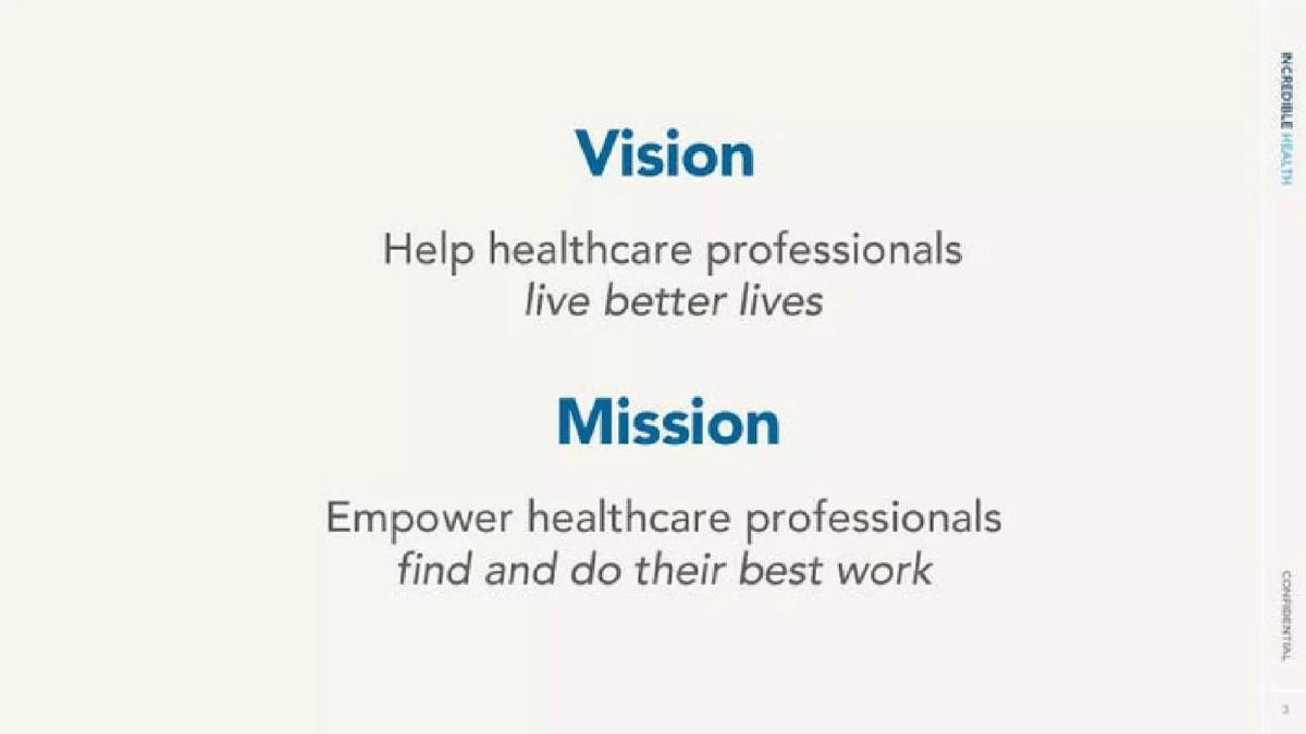 Incredible Health pitch deck slide 3 of 11