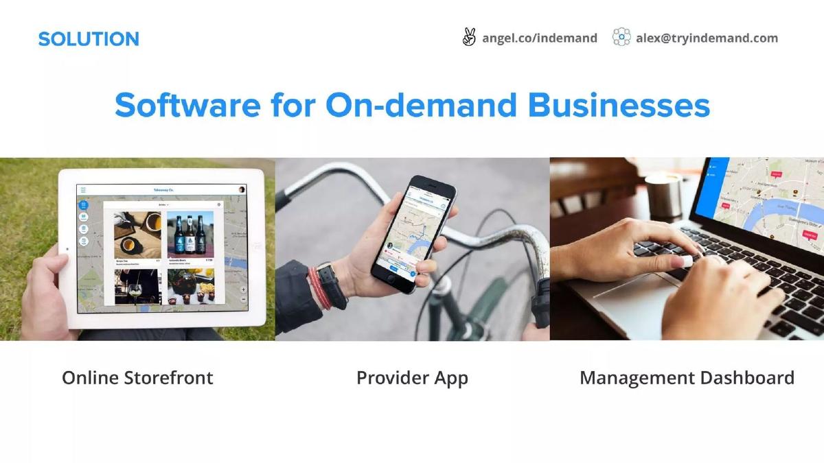 Indemand pitch deck slide 5 of 7