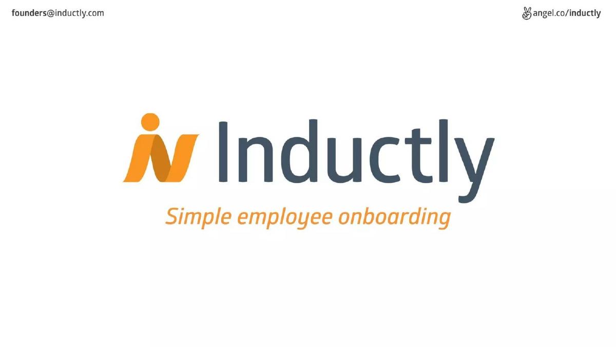 Inductly pitch deck slide 1 of 9