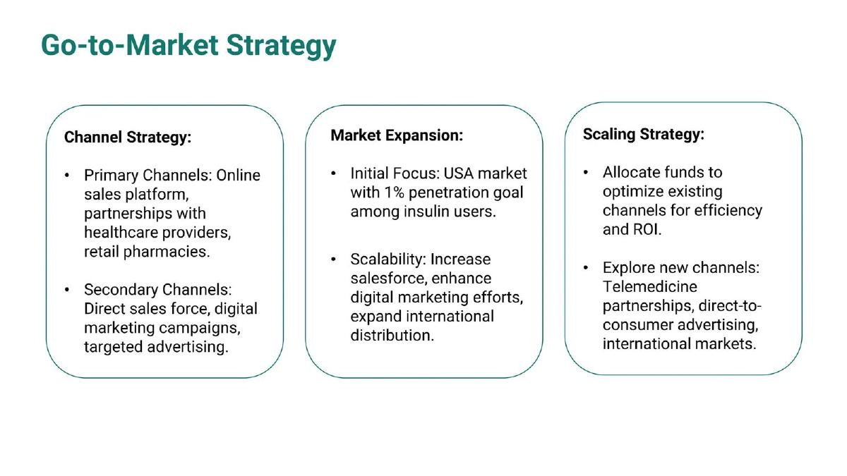 U-Pump pitch deck go-to-market slide 8
