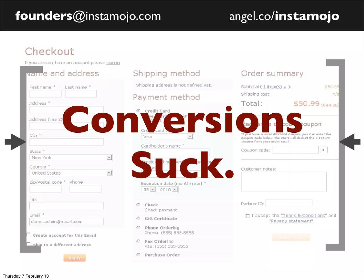 Instamojo pitch deck slide 4 of 14