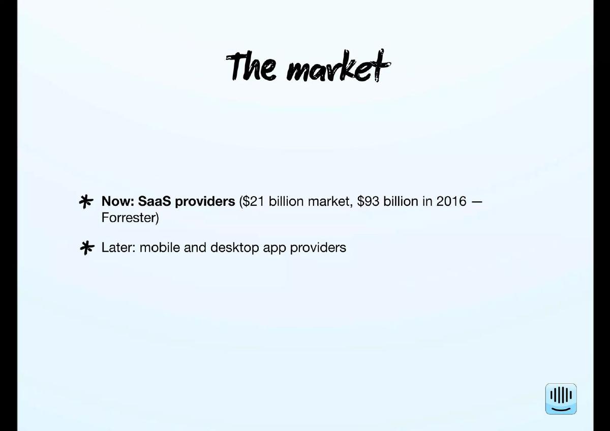 Intercom pitch deck slide 5 of 8
