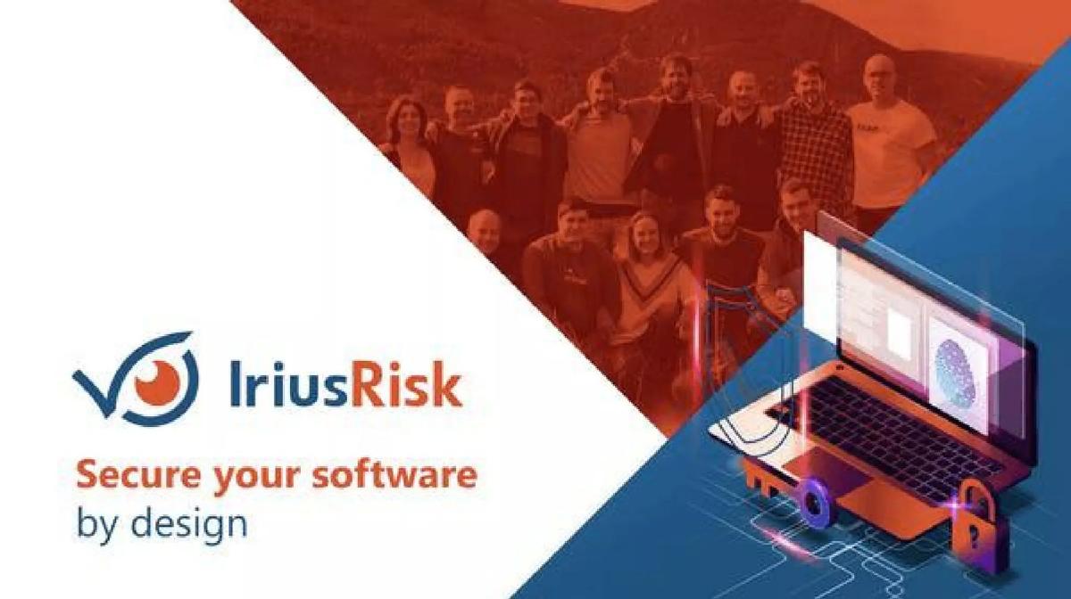 IriusRisk pitch deck slide 1 of 12