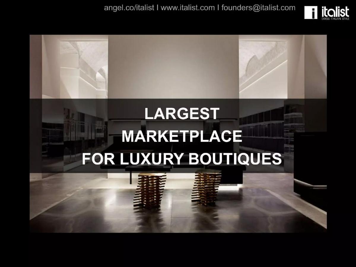 italist pitch deck slide 2 of 13