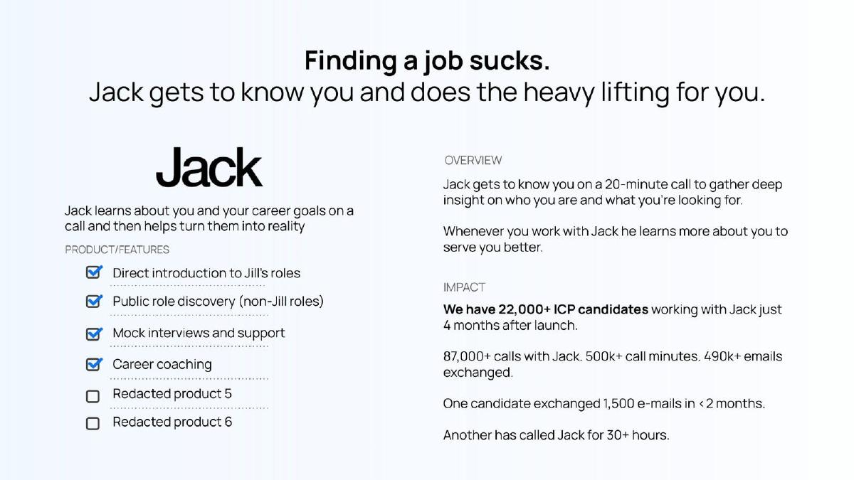 Jack & Jill pitch deck slide 2 of 12