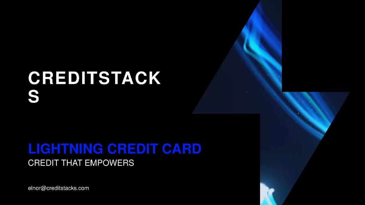 Jasper Credit Stacks pitch deck slide 1 of 10