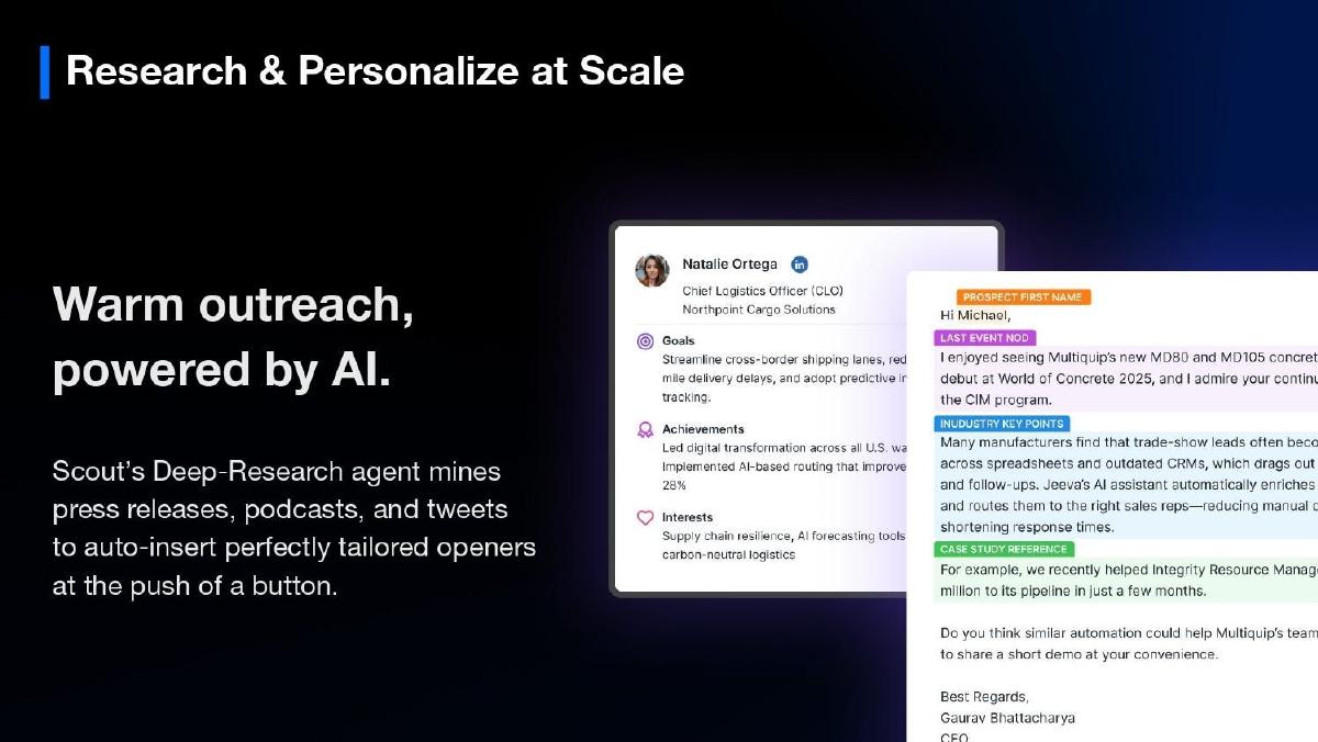 Jeeva AI pitch deck slide 5 of 10
