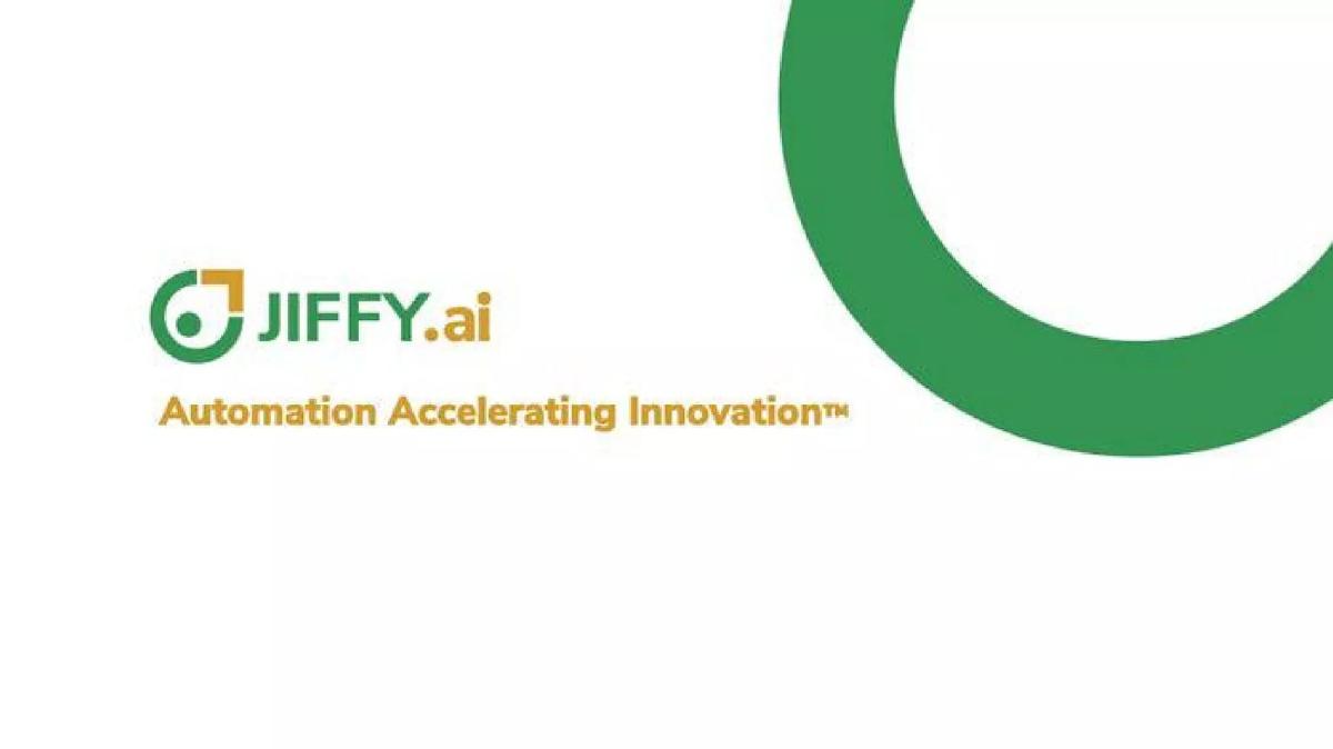 Jiffy.ai pitch deck slide 1 of 16
