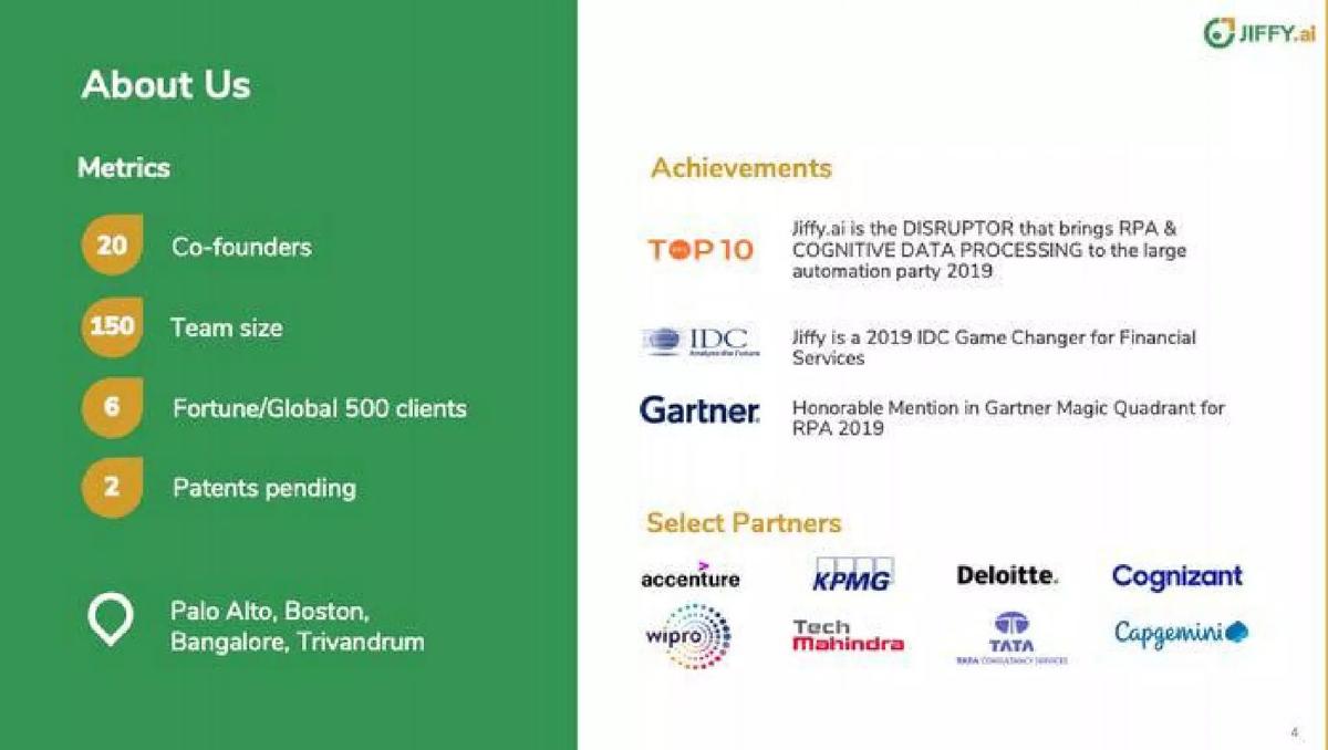 Jiffy.ai pitch deck slide 5 of 16