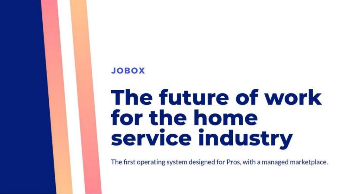 Jobox pitch deck slide 1 of 25