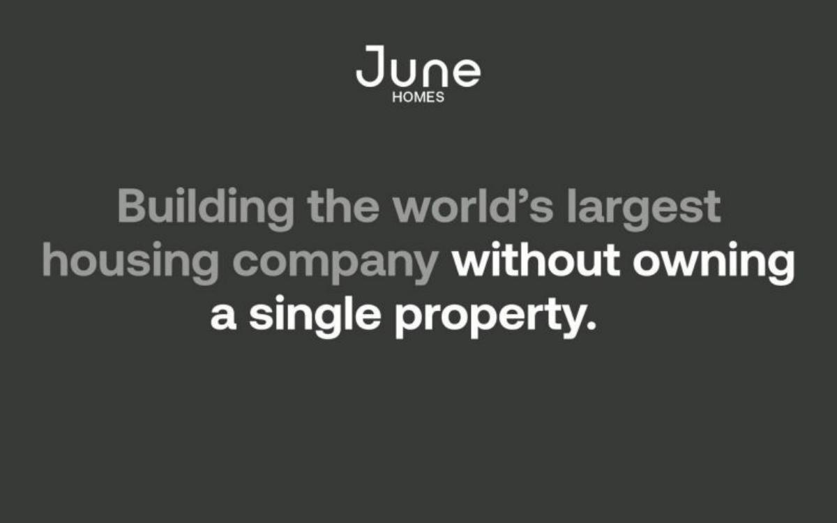 June Homes pitch deck slide 1 of 22