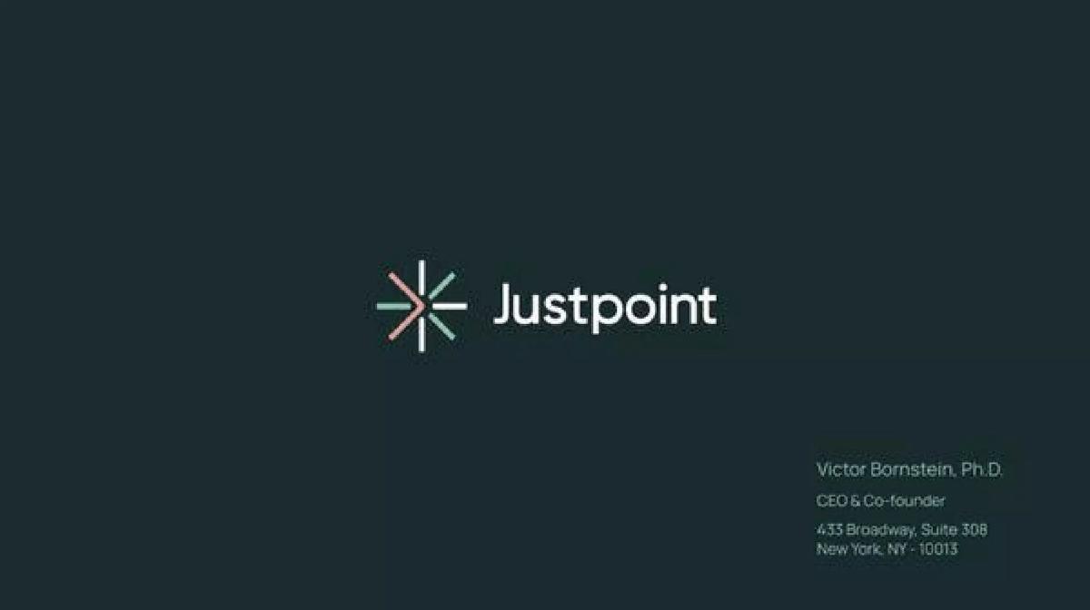 Justpoint pitch deck slide 1 of 13