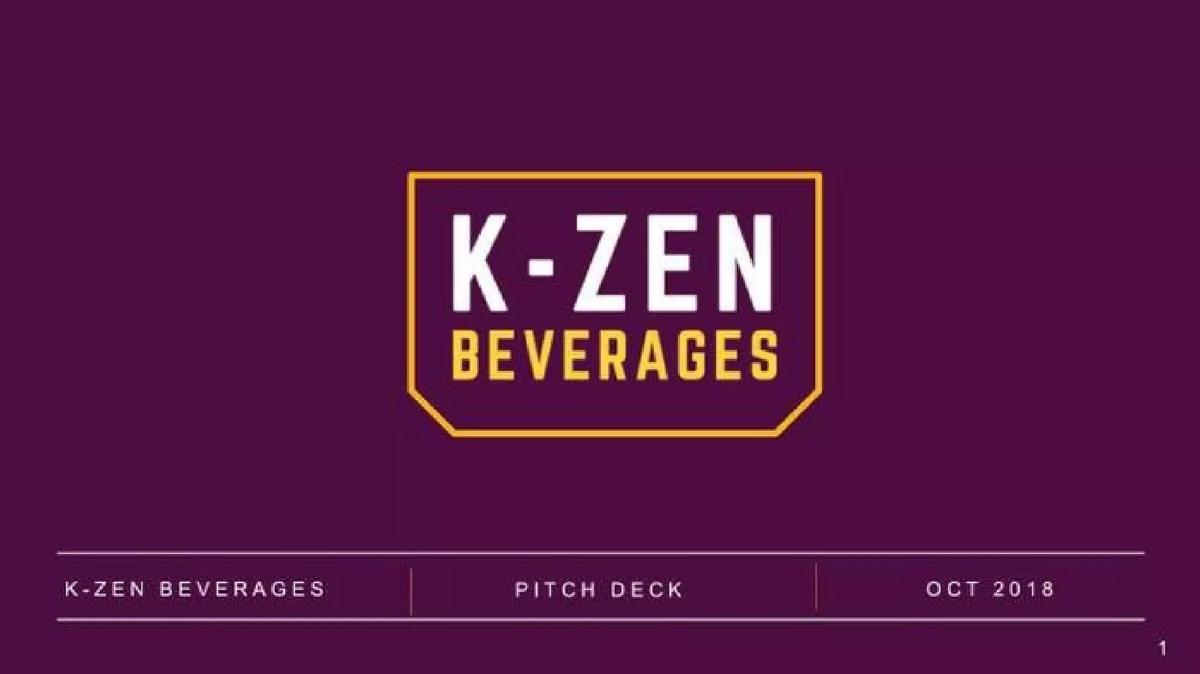 K-Zen pitch deck slide 2 of 18