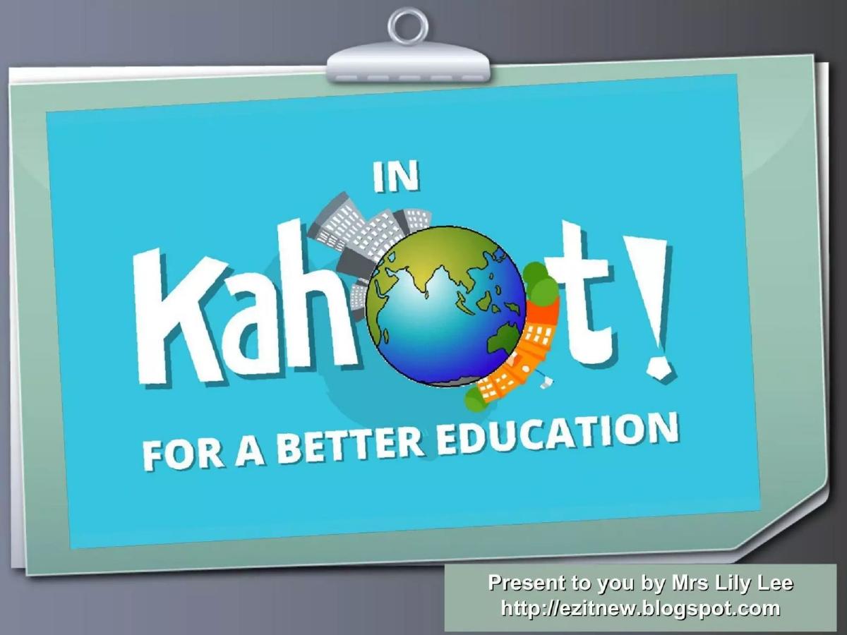 Kahoot! pitch deck slide 1 of 23