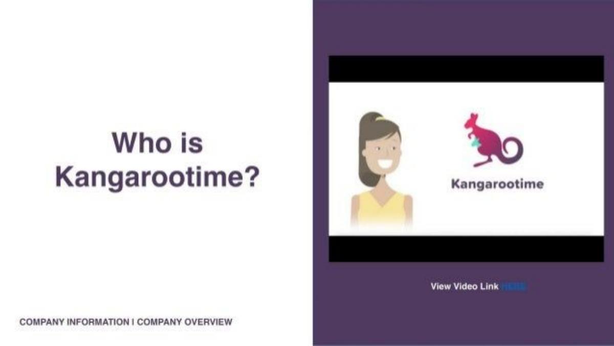 Kangarootime pitch deck slide 2 of 18