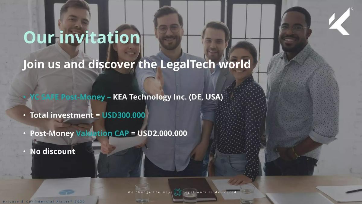 KEA pitch deck ask slide 19