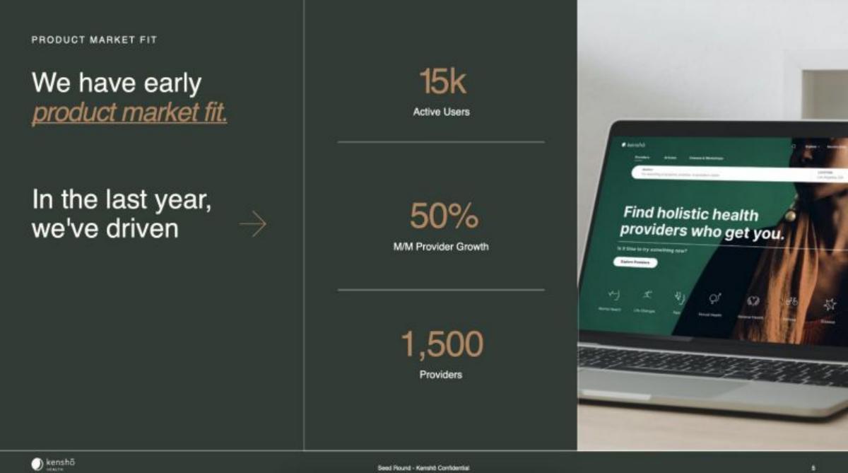 Kensho Health pitch deck slide 6 of 13