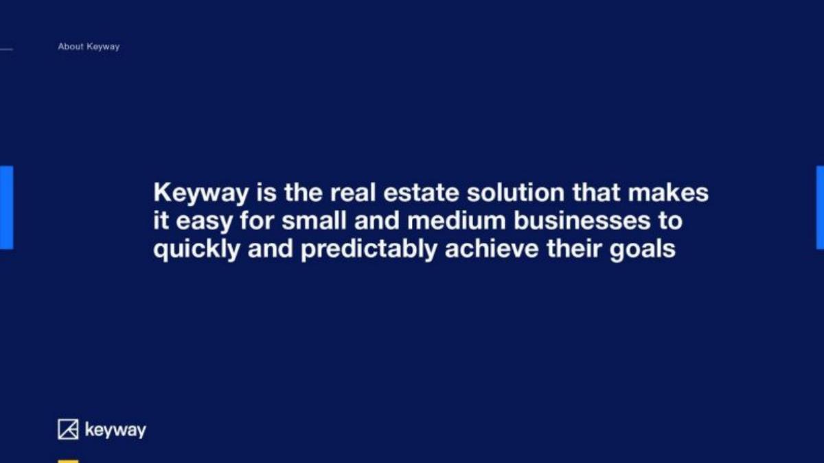 Keyway pitch deck slide 2 of 10