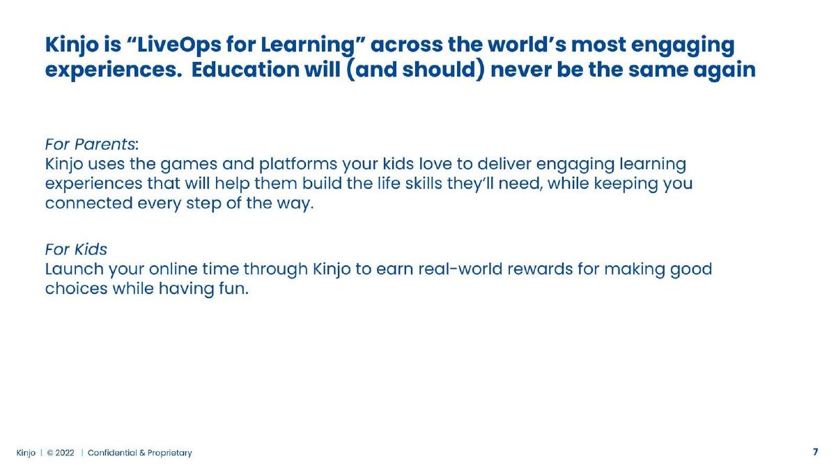 Kinjo pitch deck slide 7 of 16