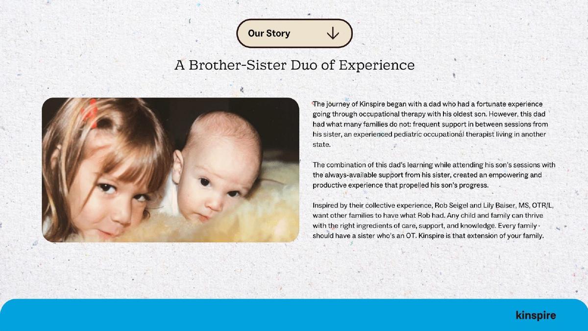 Kinspire pitch deck slide 3 of 14