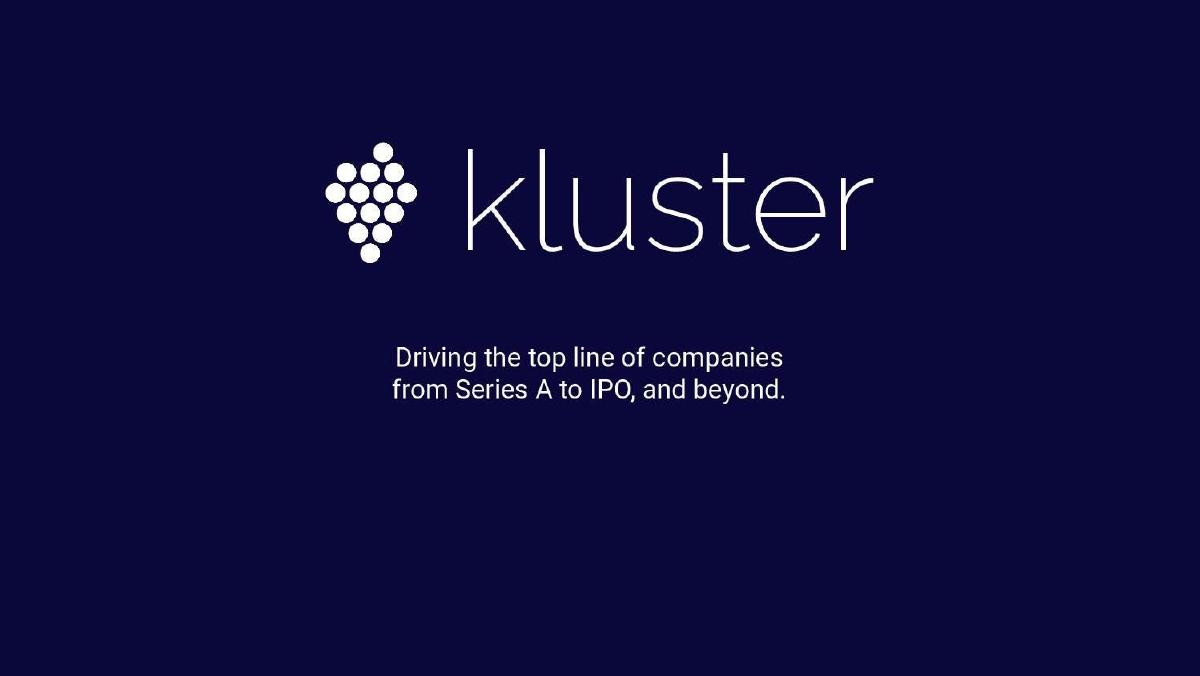 Kluster pitch deck slide 1 of 10