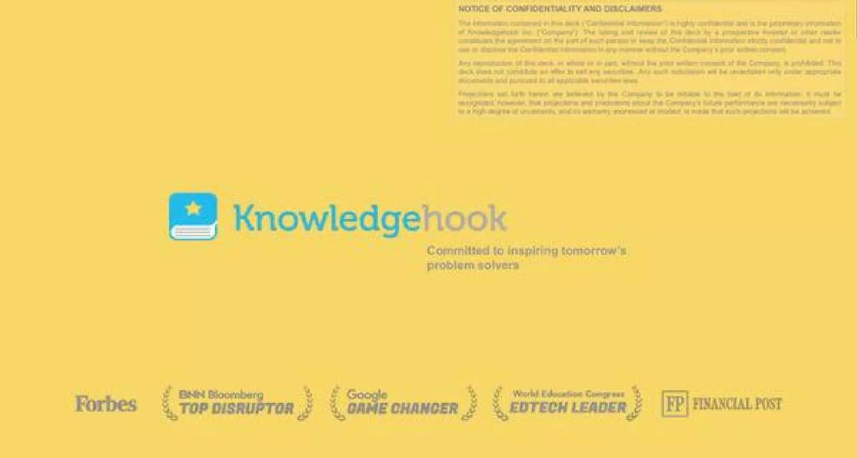 Knowledgehook pitch deck slide 1 of 11