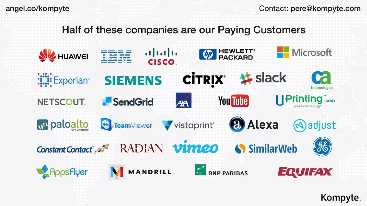 Kompyte pitch deck slide 4 of 12