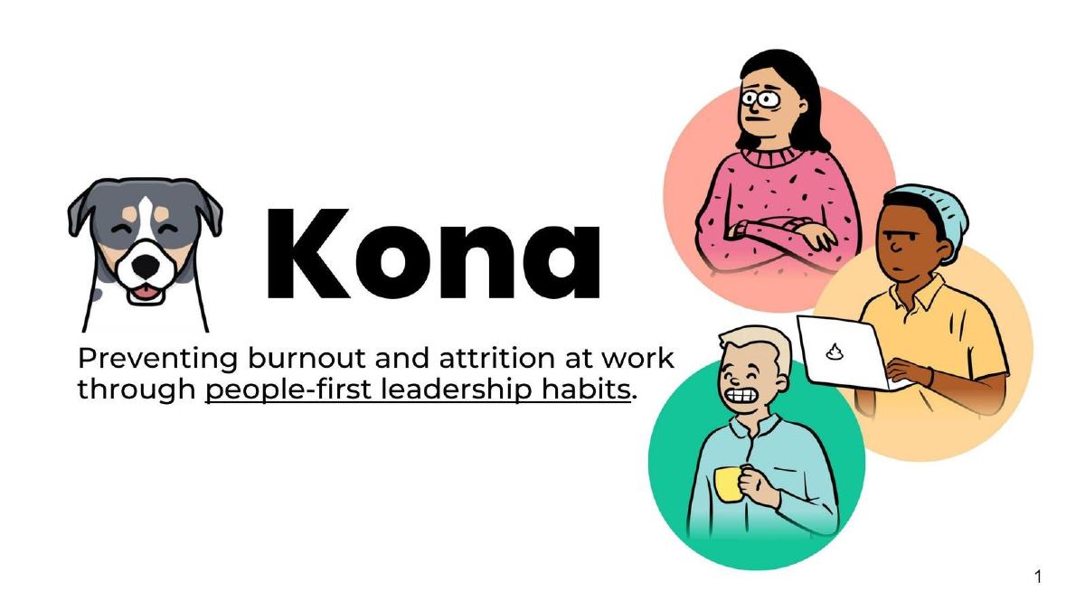 Kona pitch deck slide 1 of 17