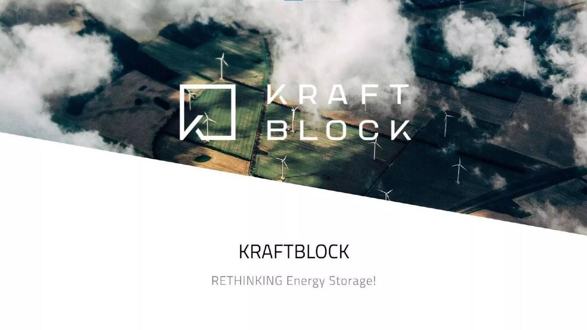 Kraftblock pitch deck slide 1 of 11