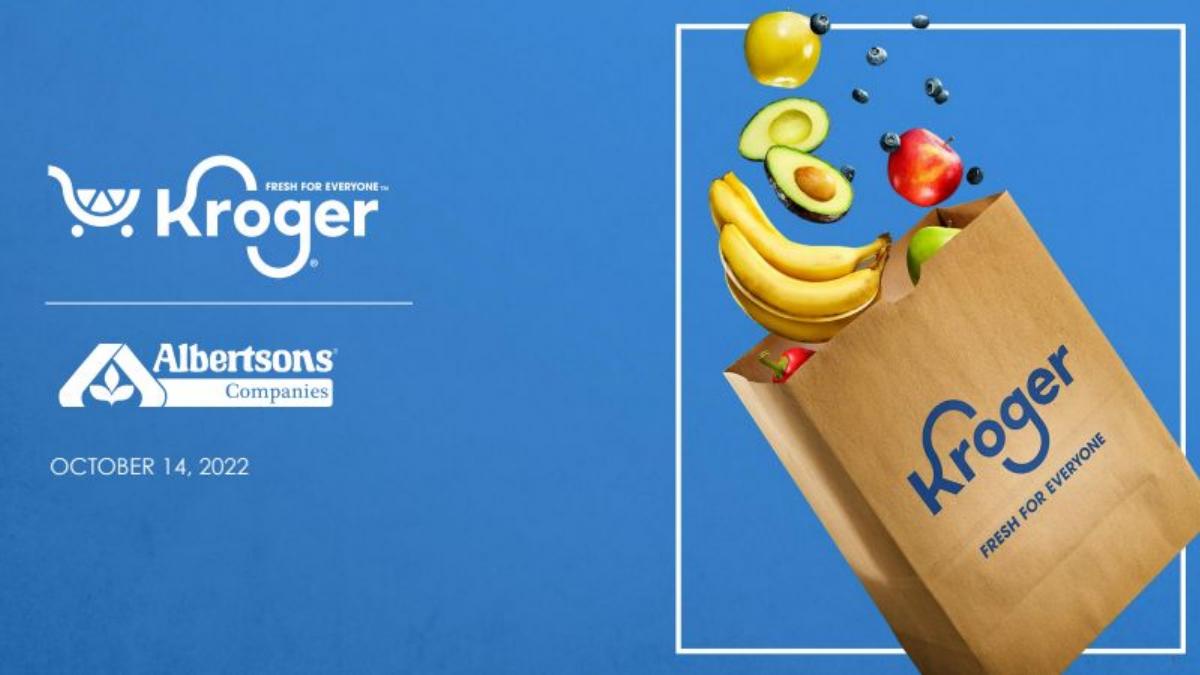 Kroger × Albertsons Acquisition pitch deck slide 1 of 26