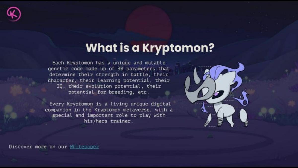 Kryptomon pitch deck slide 5 of 24