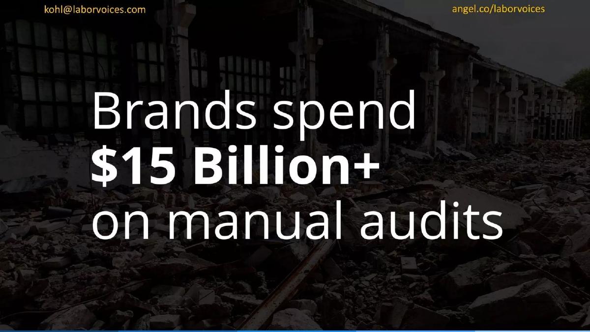 LaborVoices pitch deck slide 4 of 10