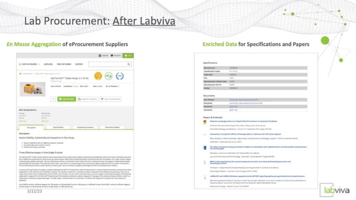 Labviva pitch deck slide 7 of 14