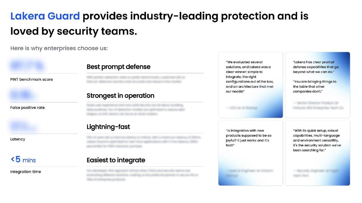 Lakera pitch deck slide 6 of 10
