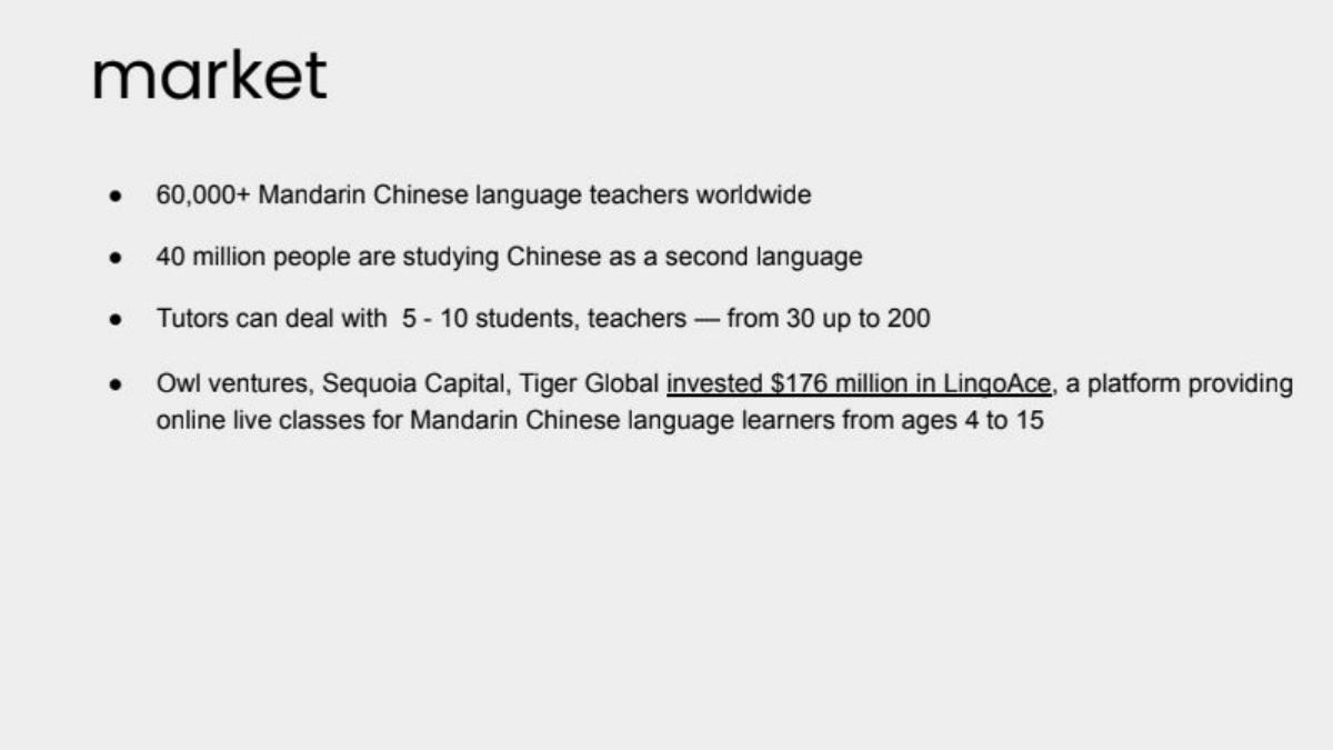 Laoshi pitch deck slide 3 of 15