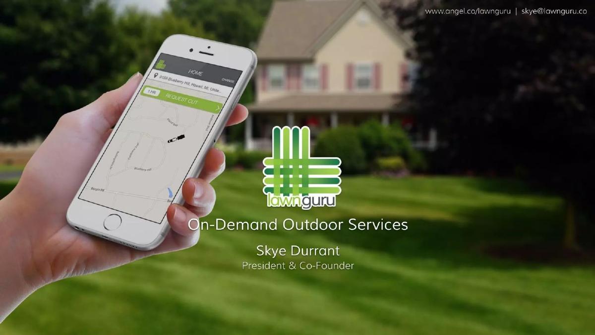 LawnGuru pitch deck slide 1 of 8