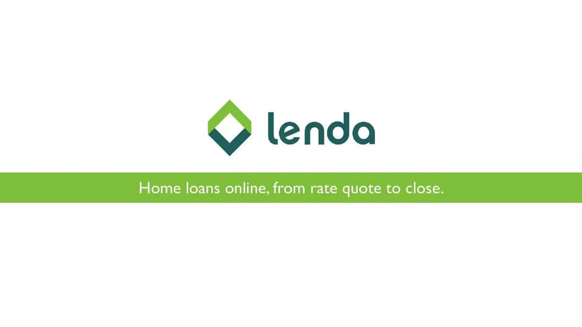 Lenda pitch deck slide 1 of 10