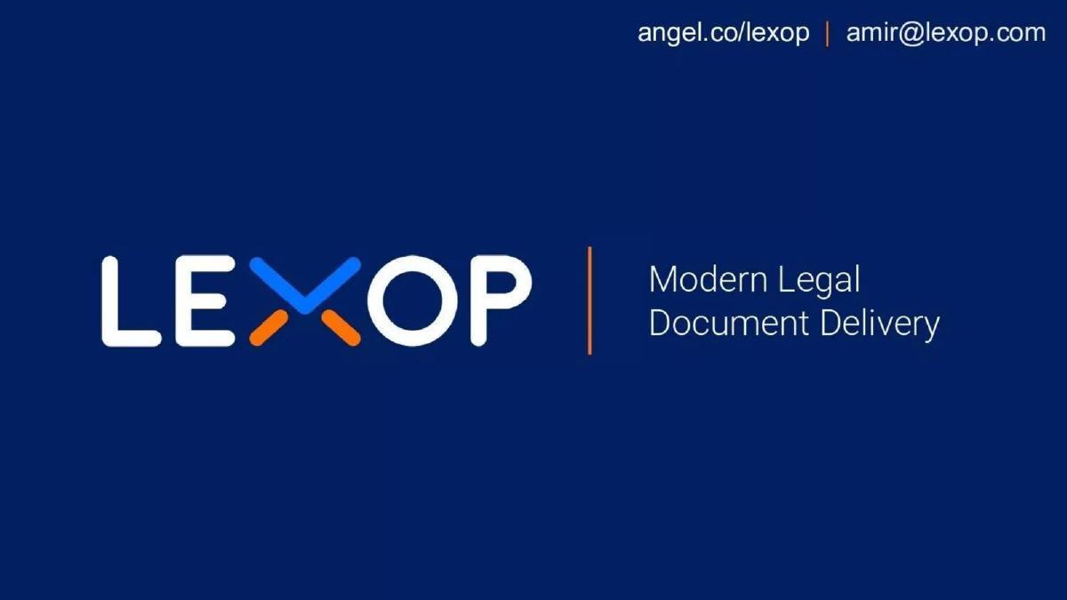 Lexop pitch deck slide 1 of 19