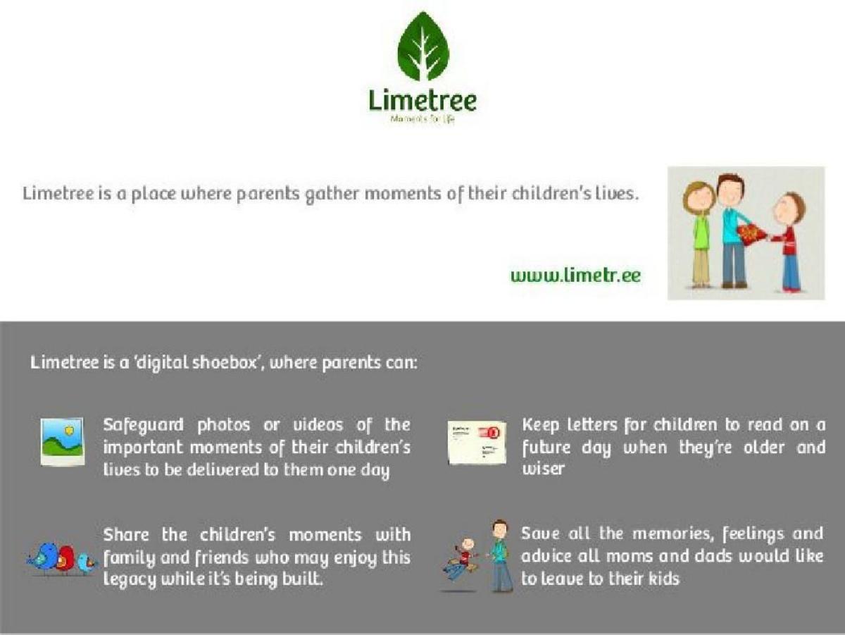 Limetree pitch deck slide 2 of 11