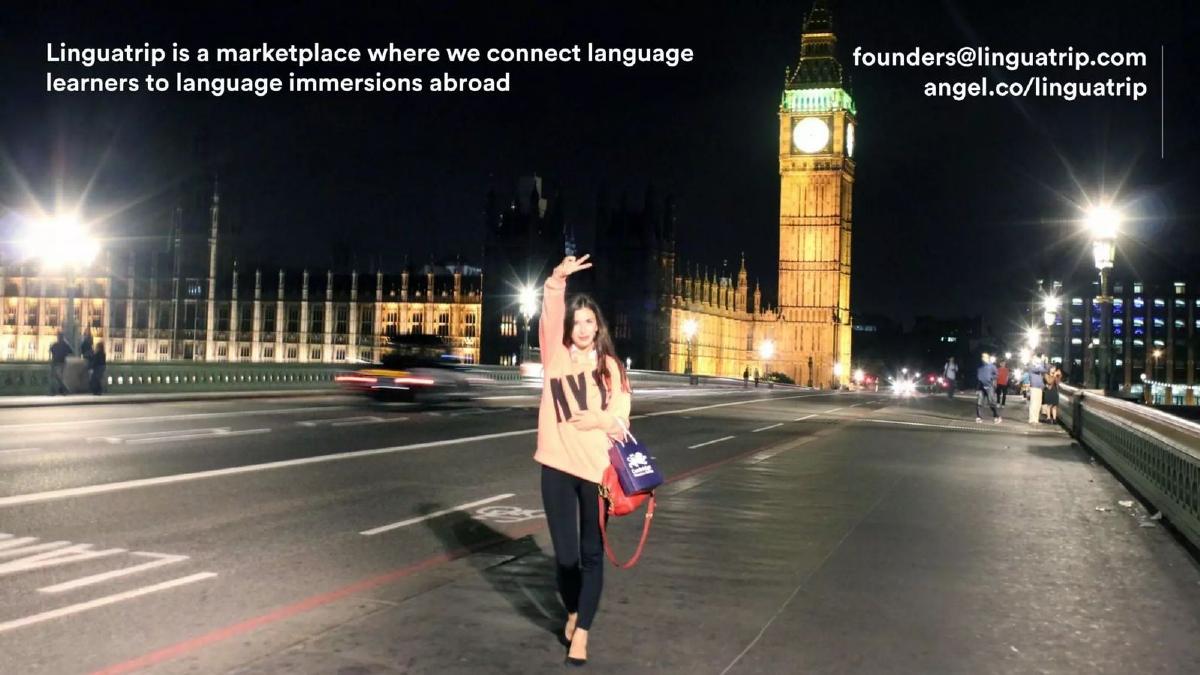 Linguatrip pitch deck slide 2 of 10