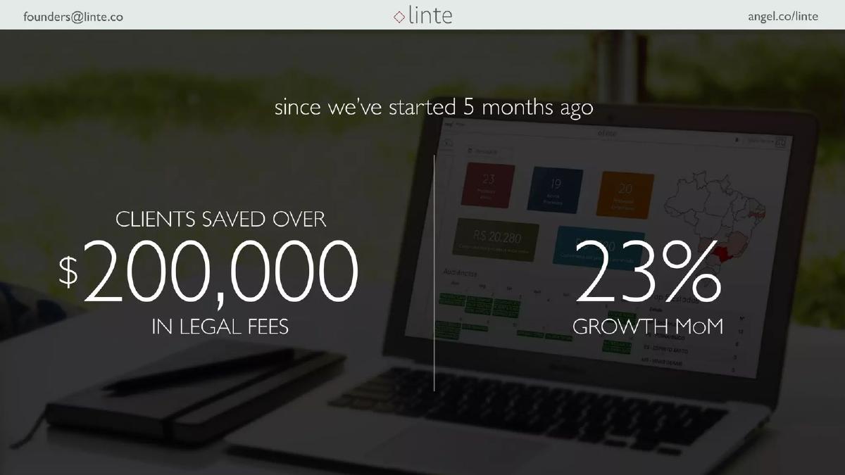 Linte pitch deck slide 6 of 12