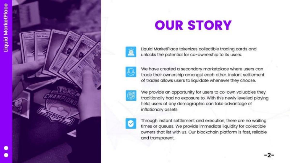 Liquid Marketplace pitch deck slide 4 of 16