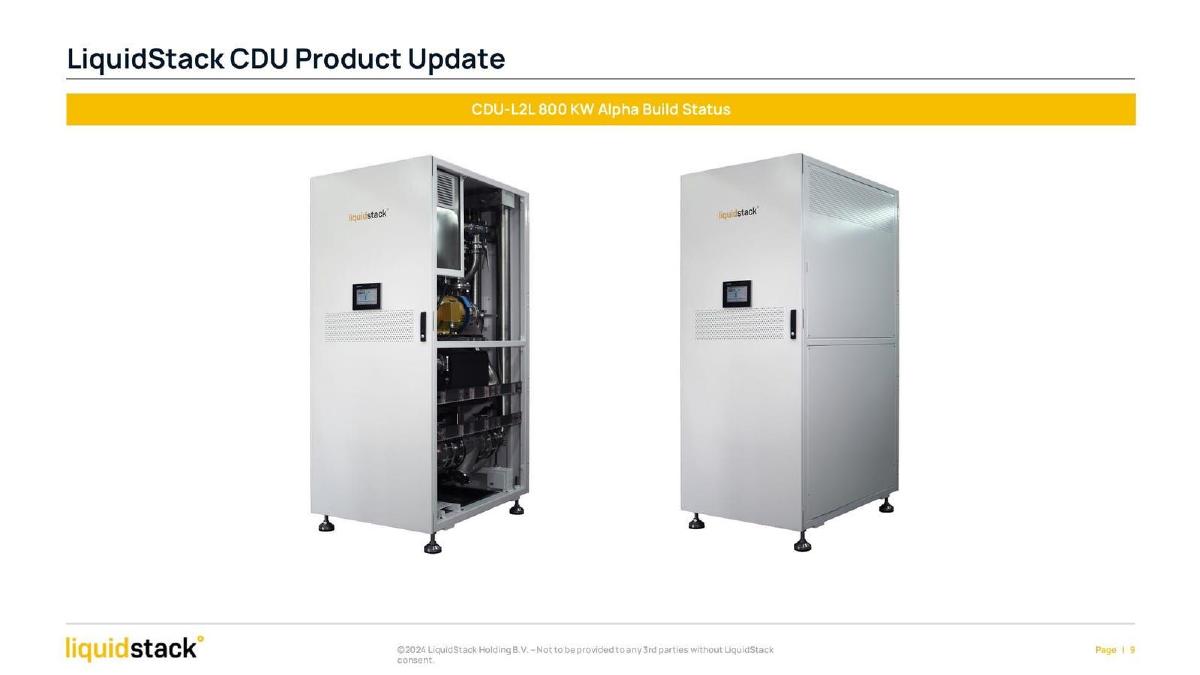 LiquidStack pitch deck slide 9 of 13