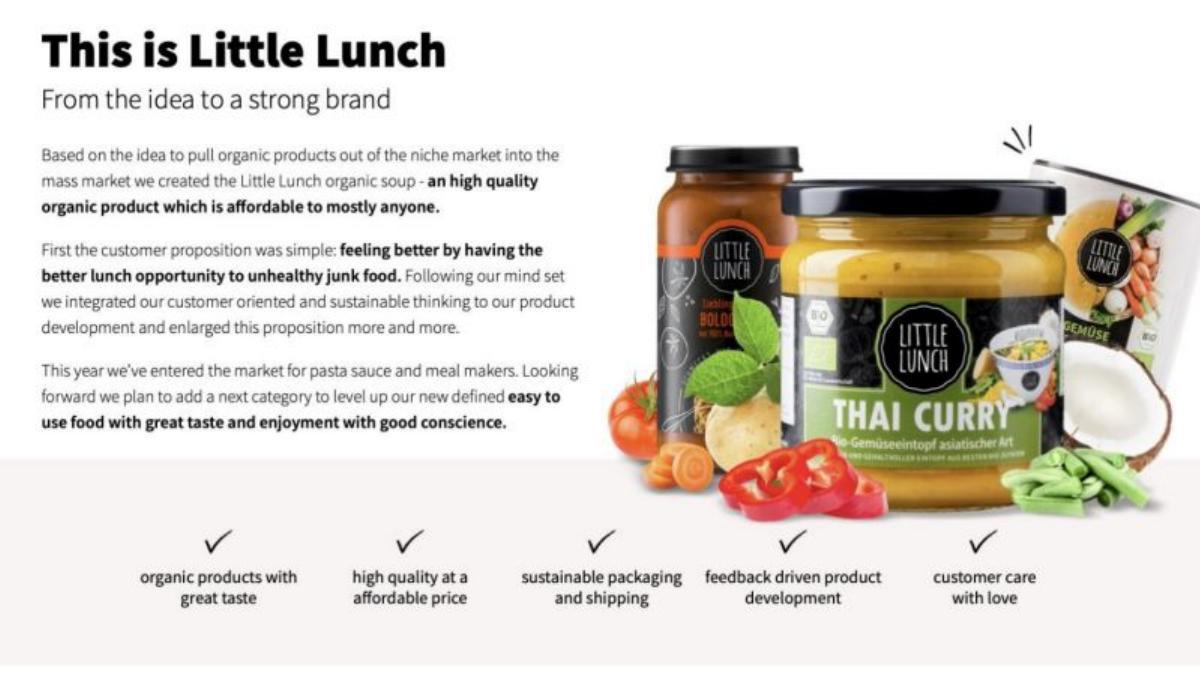 Little Lunch pitch deck slide 4 of 16
