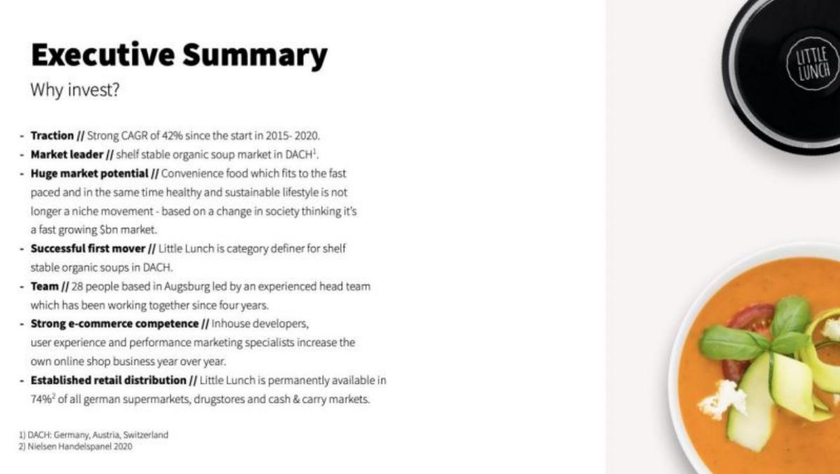 Little Lunch pitch deck slide 6 of 16