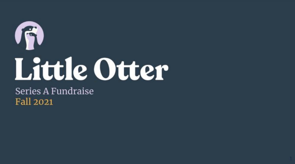Little Otter pitch deck slide 1 of 13