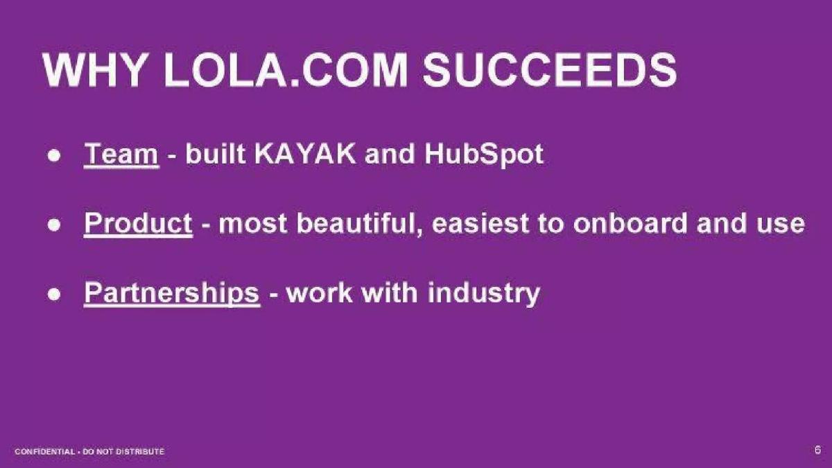 Lola pitch deck slide 6 of 19